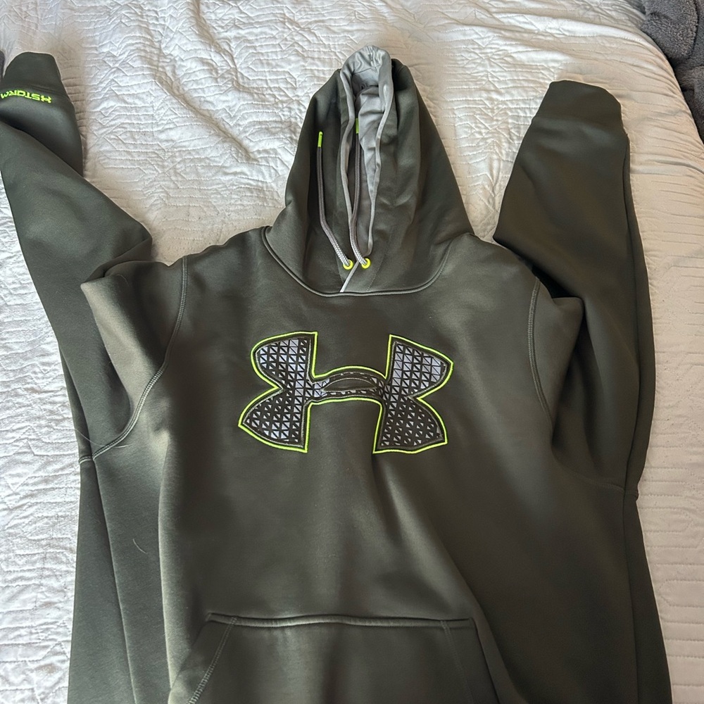 Under Armour Olive Hoodie with Logo